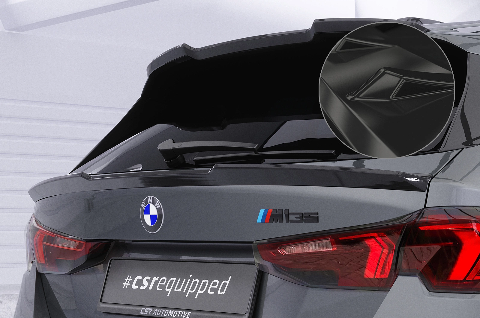 Achterspoiler BMW 1er F70 glans zwart
