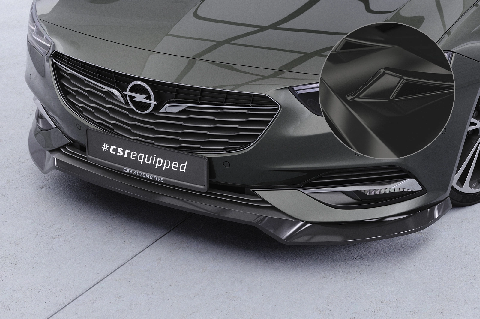Voorspoiler Opel Insignia B glans zwart