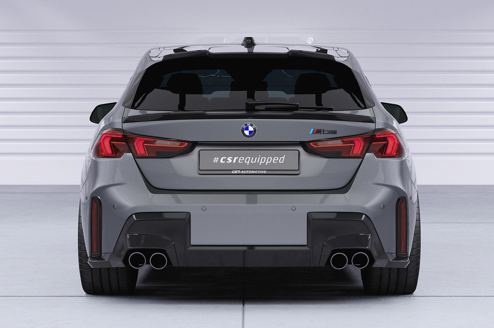 Achterspoiler BMW 1er F70 glans zwart