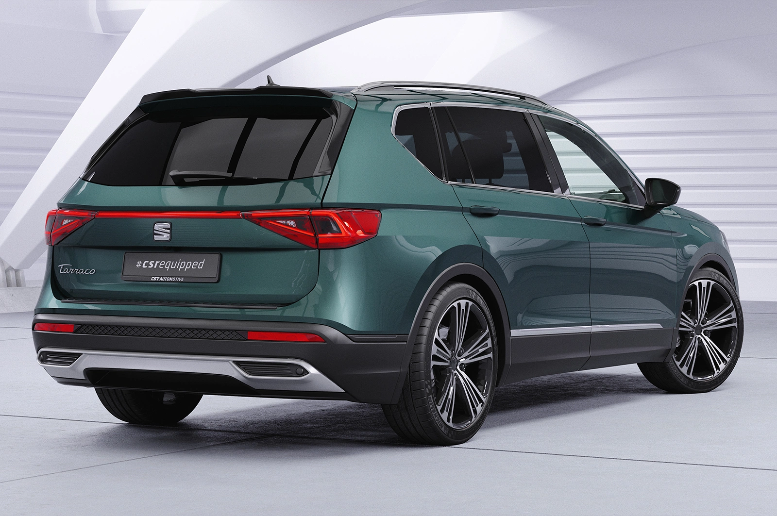 Achterspoiler Seat Tarraco glans zwart