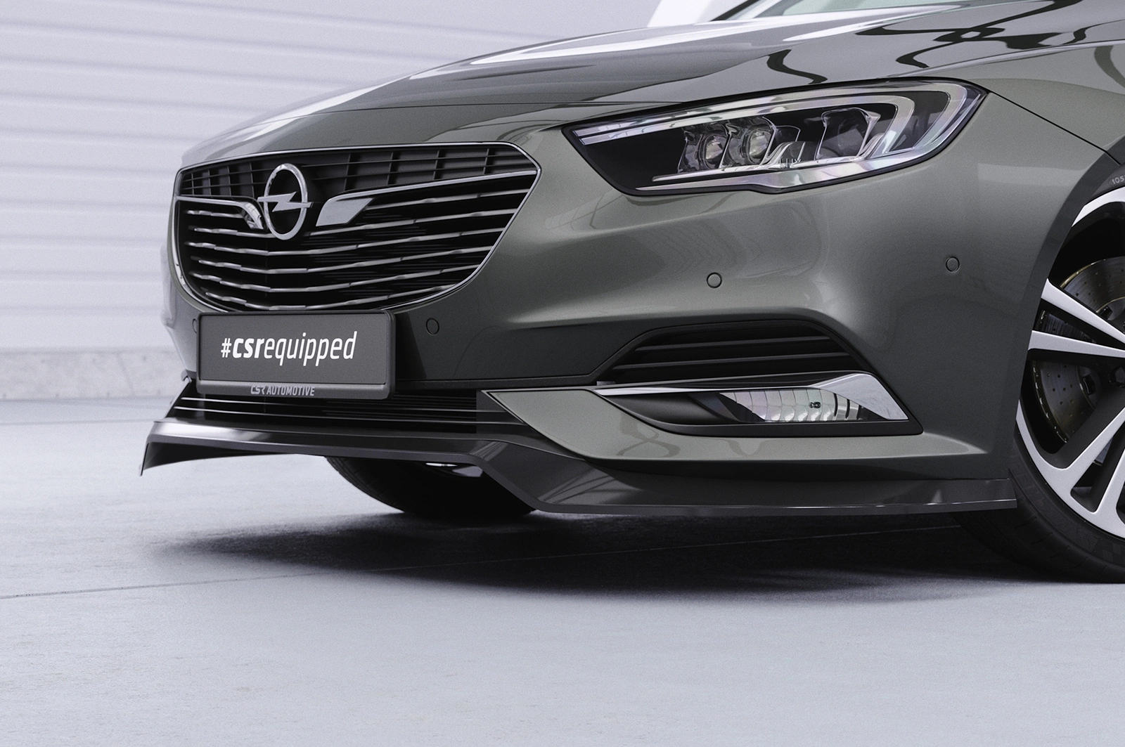 Voorspoiler Opel Insignia B glans zwart
