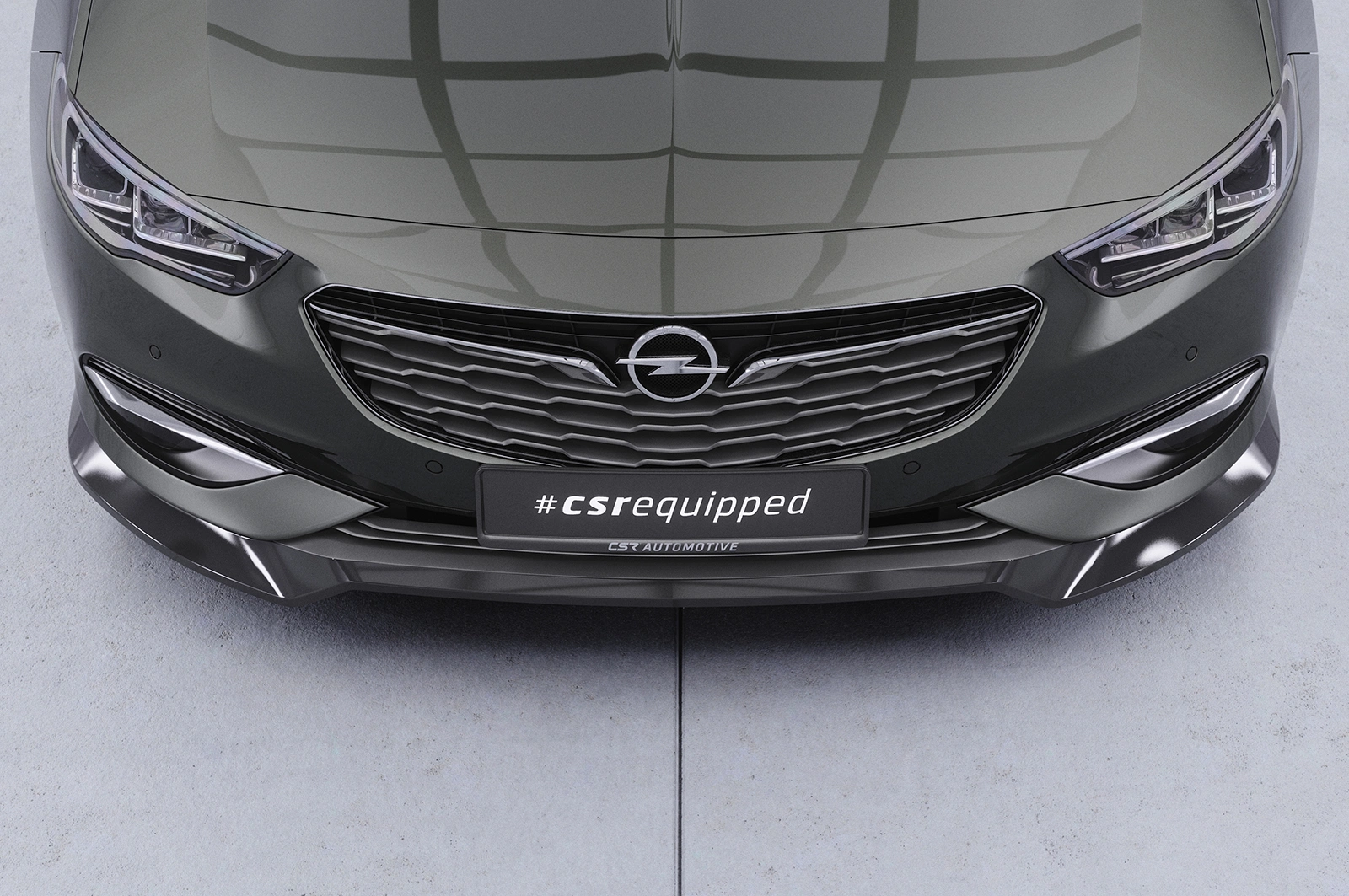 Voorspoiler Opel Insignia B glans zwart