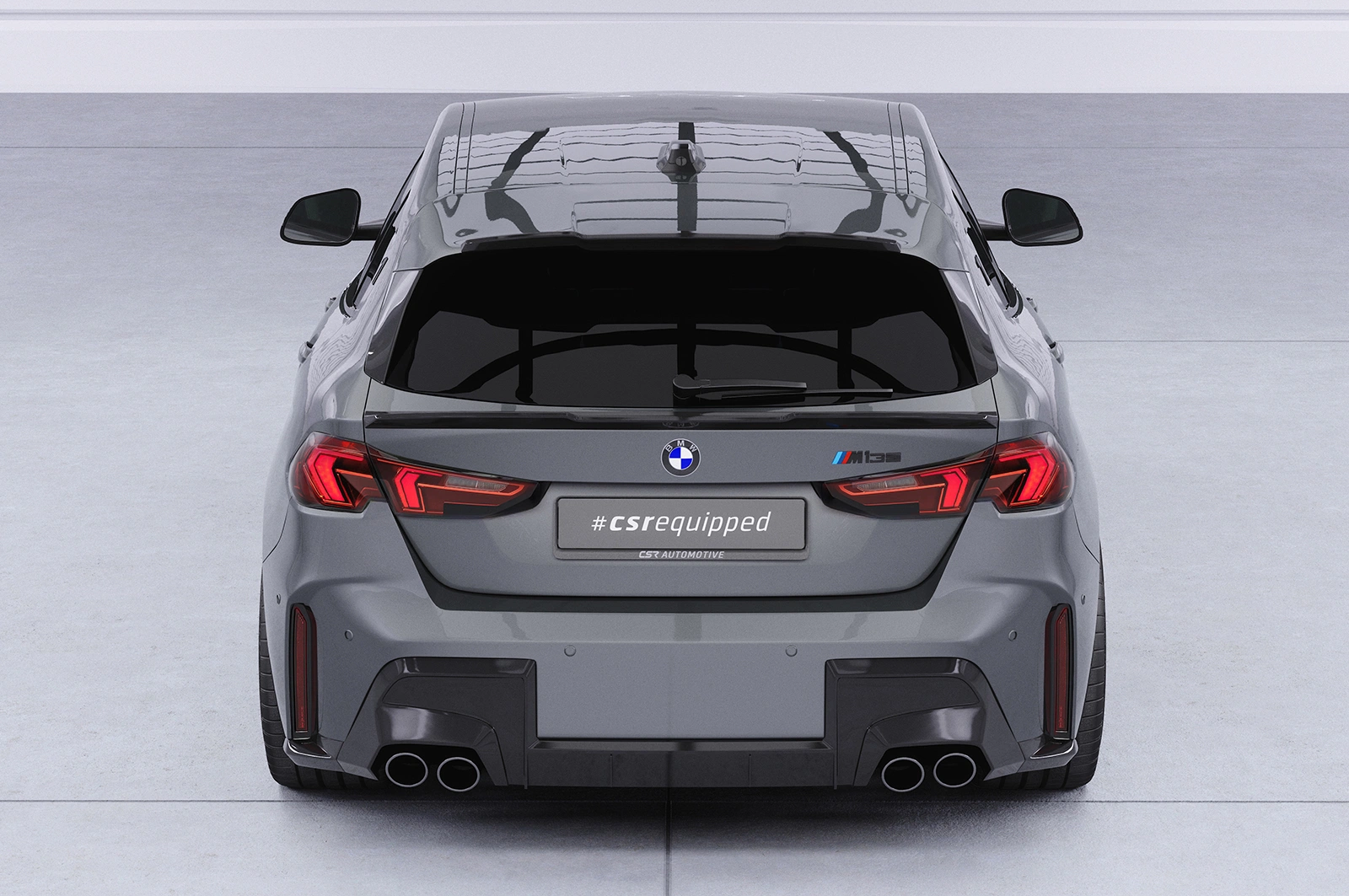Achterspoiler BMW 1er F70 glans zwart