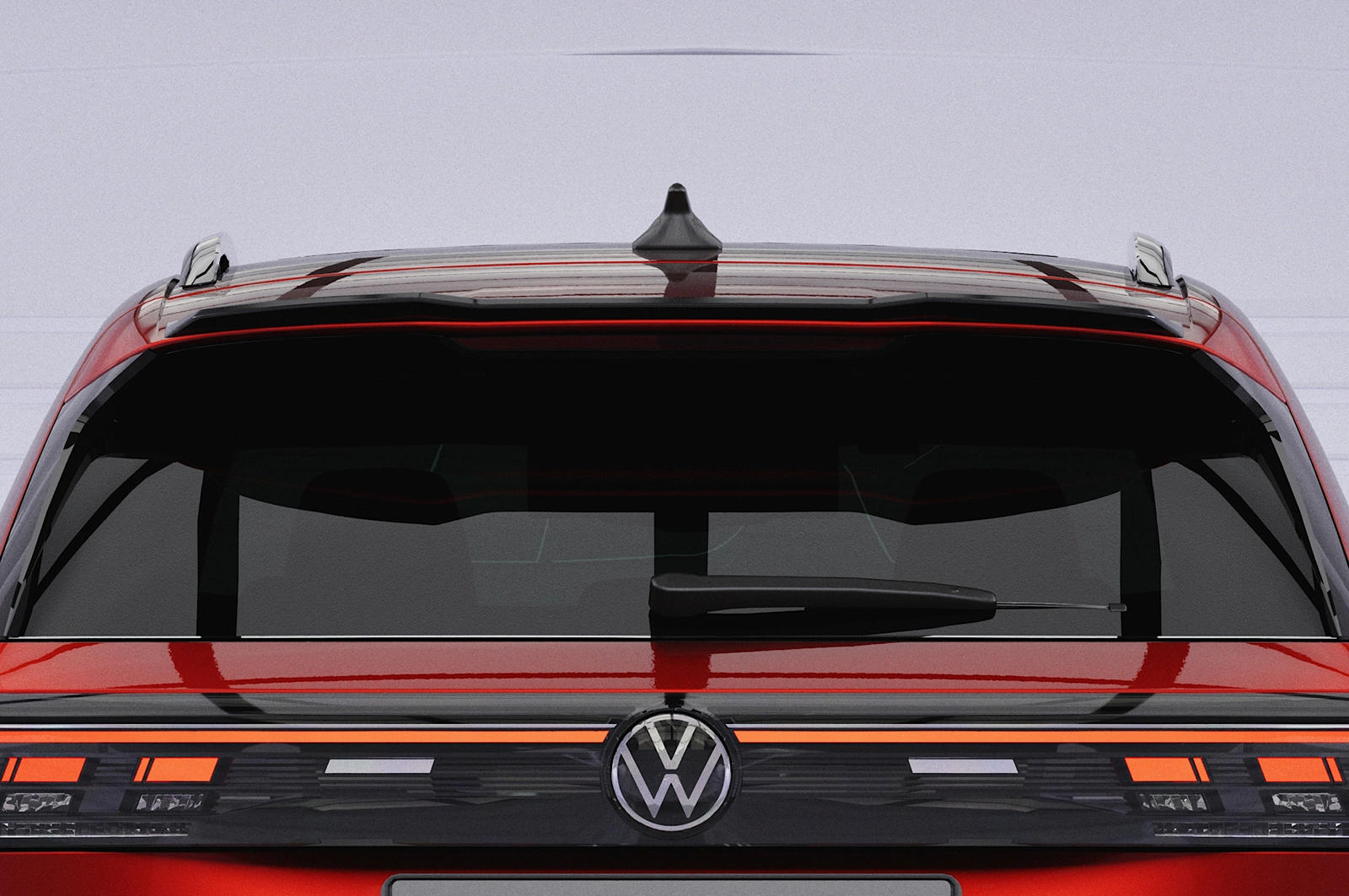 Achterspoiler VW Tiguan 3 R-Lin glans zwart