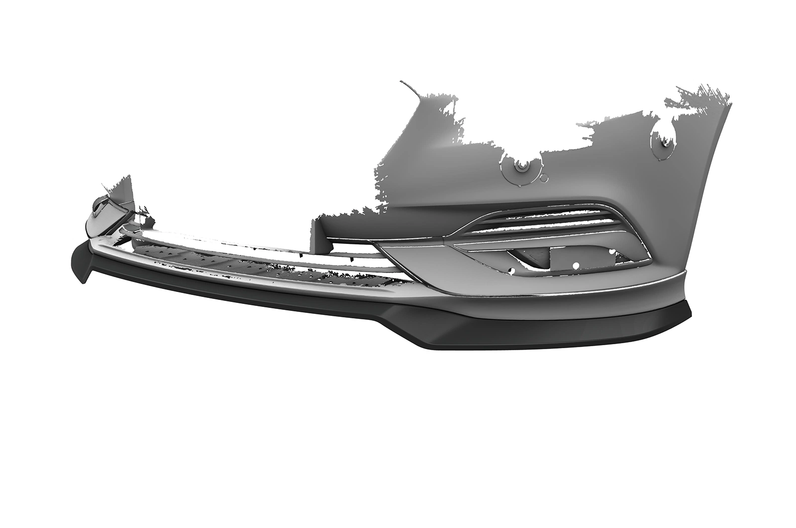 Voorspoiler Opel Insignia B glans zwart