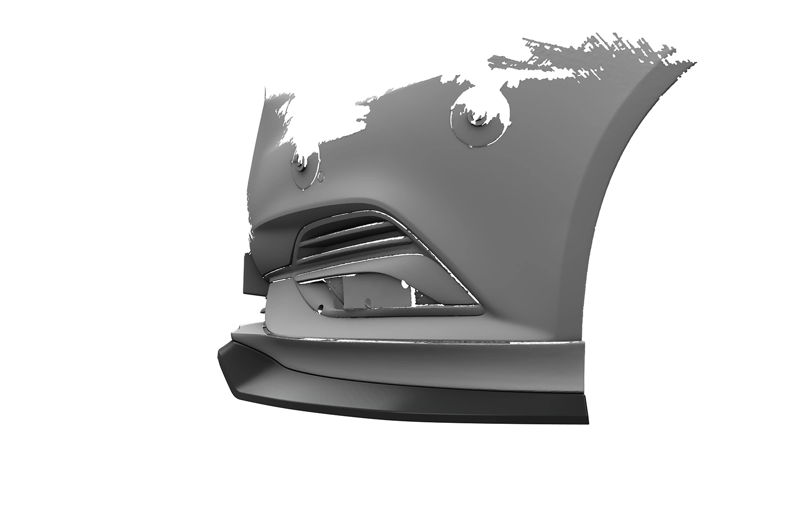 Voorspoiler Opel Insignia B glans zwart
